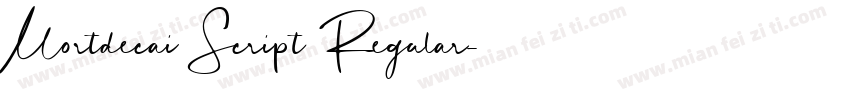 Mortdecai Script Regular字体转换